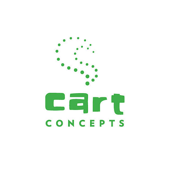 Green "Cart" wordmark with a dotted, curved S-shaped design above and the word "CONCEPTS" in uppercase below.